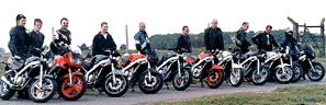 Some of the Hawks & BROSes at Cadwell Park May '99